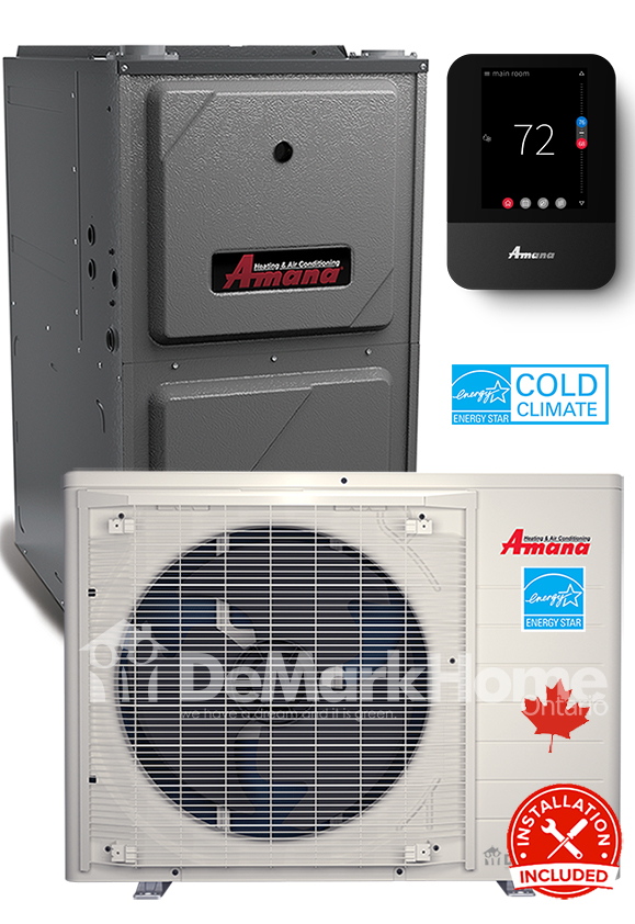 Amana S-series Heat Pump 3 Ton -furnace-100000-btu-package
