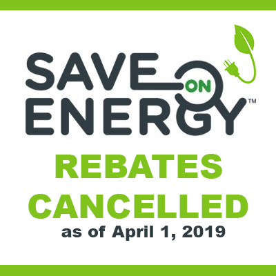 Heating and Cooling Rebates CANCELLED