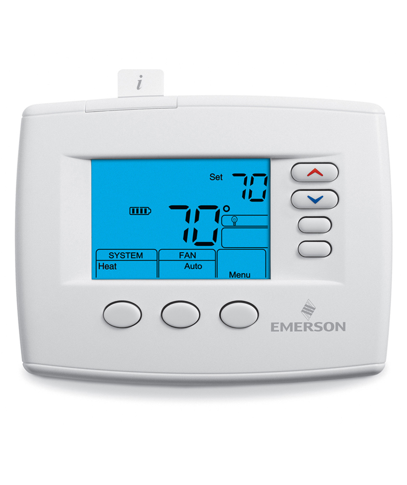 Emerson Blue 4 Screen Digital Thermostat 1F85 0422 DeMark Home